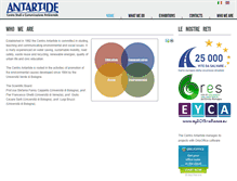 Tablet Screenshot of centroantartide.it